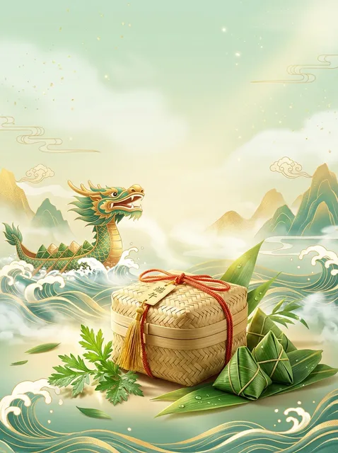 參考成品：端午禮盒海報